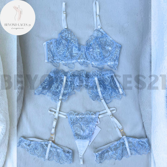 Elegant Lace Wedding Boudoir Lingerie Set