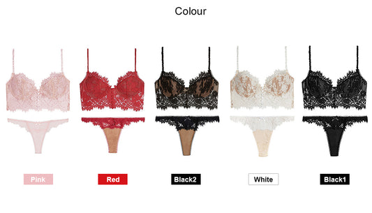Eyelash Lace Brassiere Lingerie Set