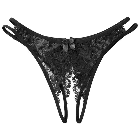 Men's Erotic See Through Lace Crotchless Panty