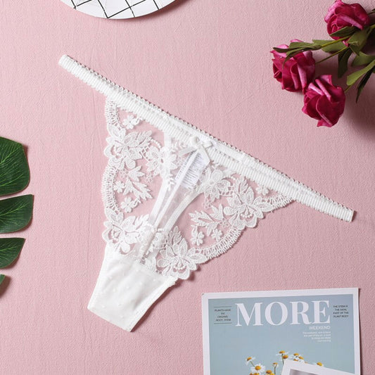 Lace Panties Women Sheer Lingerie Bottoms