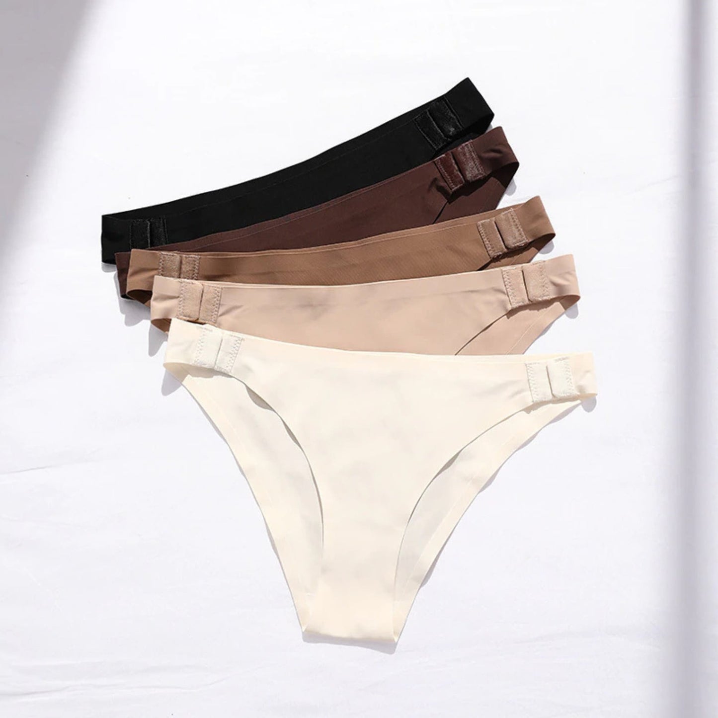 Unique Side Hook Closure Seamless Low Waist Panty