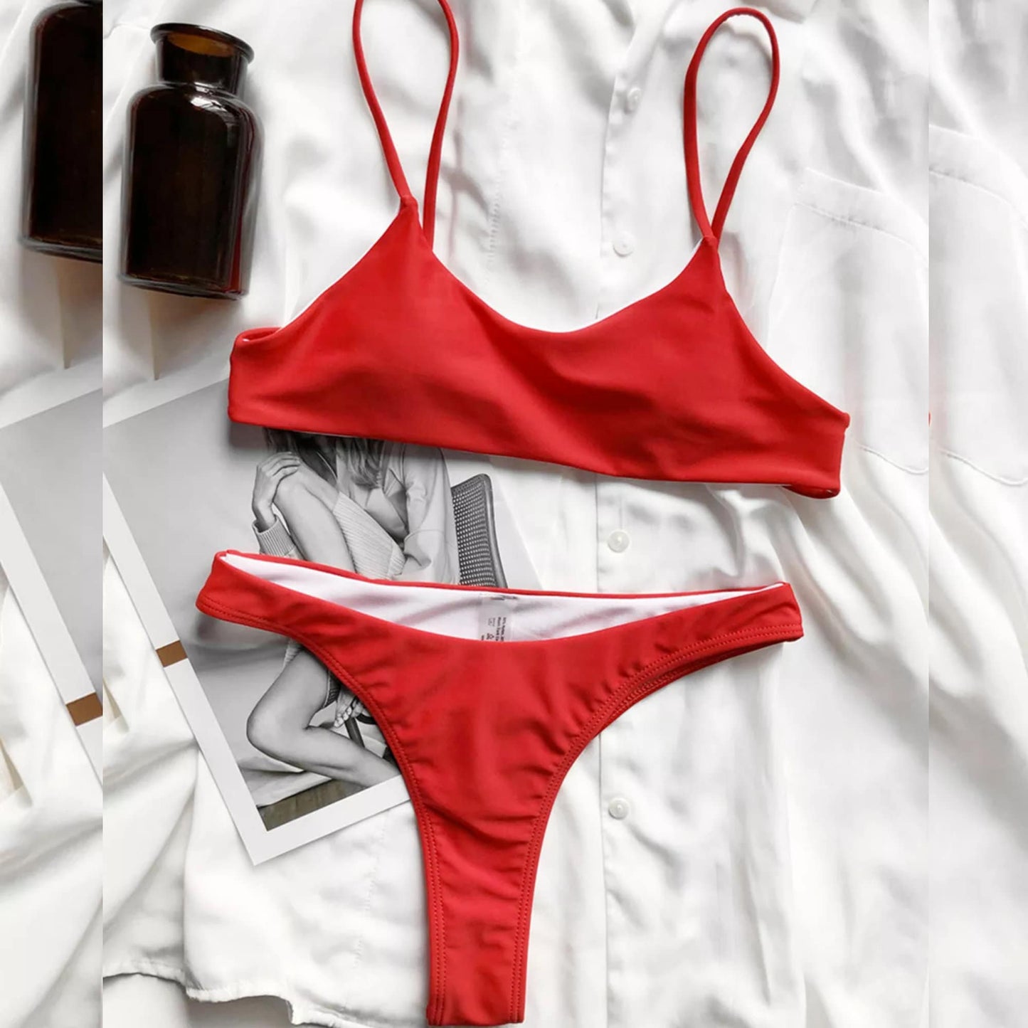 Two Piece Mini Micro Thong Bikini Women Swimsuit