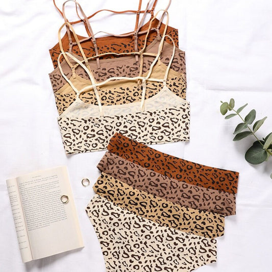 Leopard Seamless Bra & Panty Set