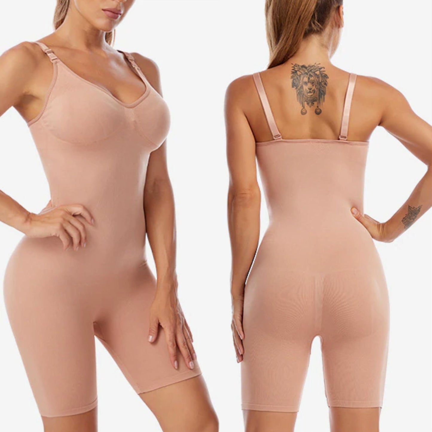 Seamless Full Body Shapewear Bodysuit for Women