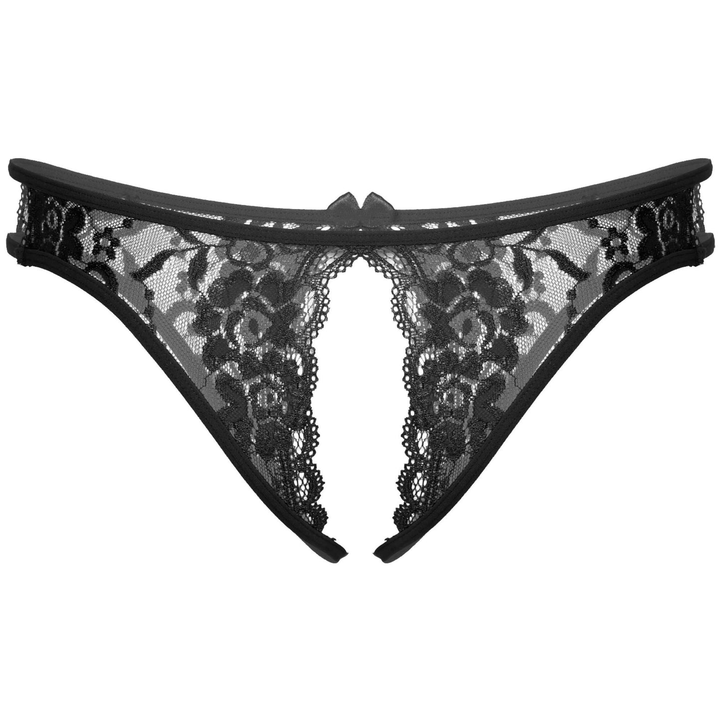Men's Erotic See Through Lace Crotchless Panty