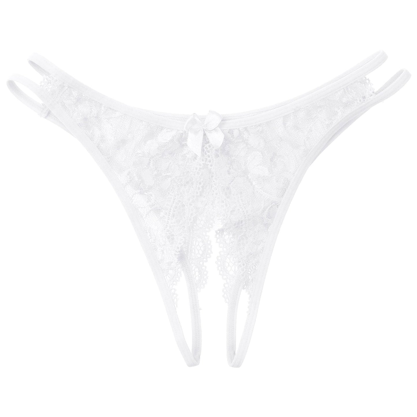 Men's Erotic See Through Lace Crotchless Panty