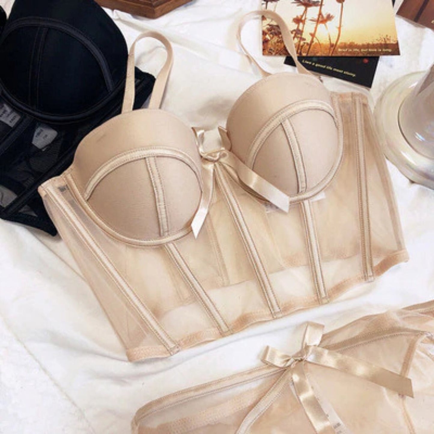 Nude Corset Lingerie Body Shaper Set