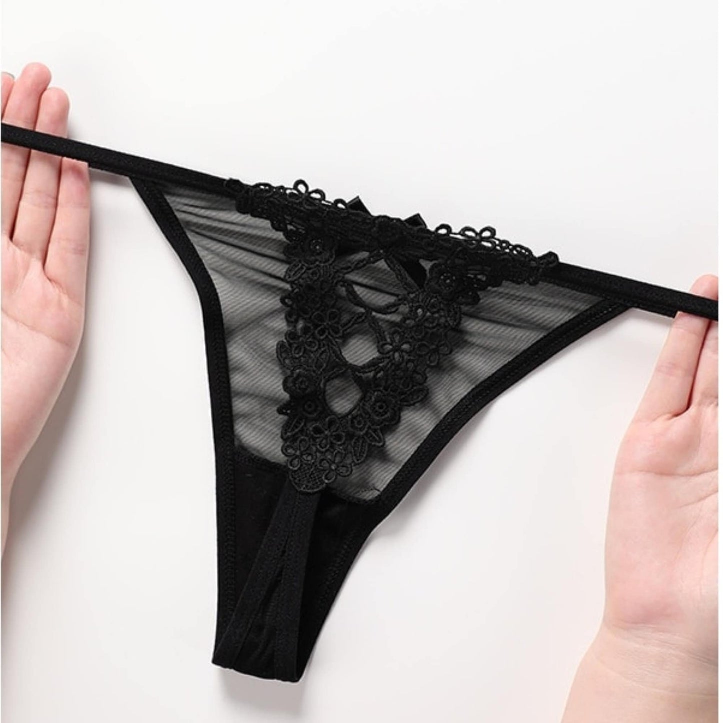 See Through Black Sheer Bikini Underwear