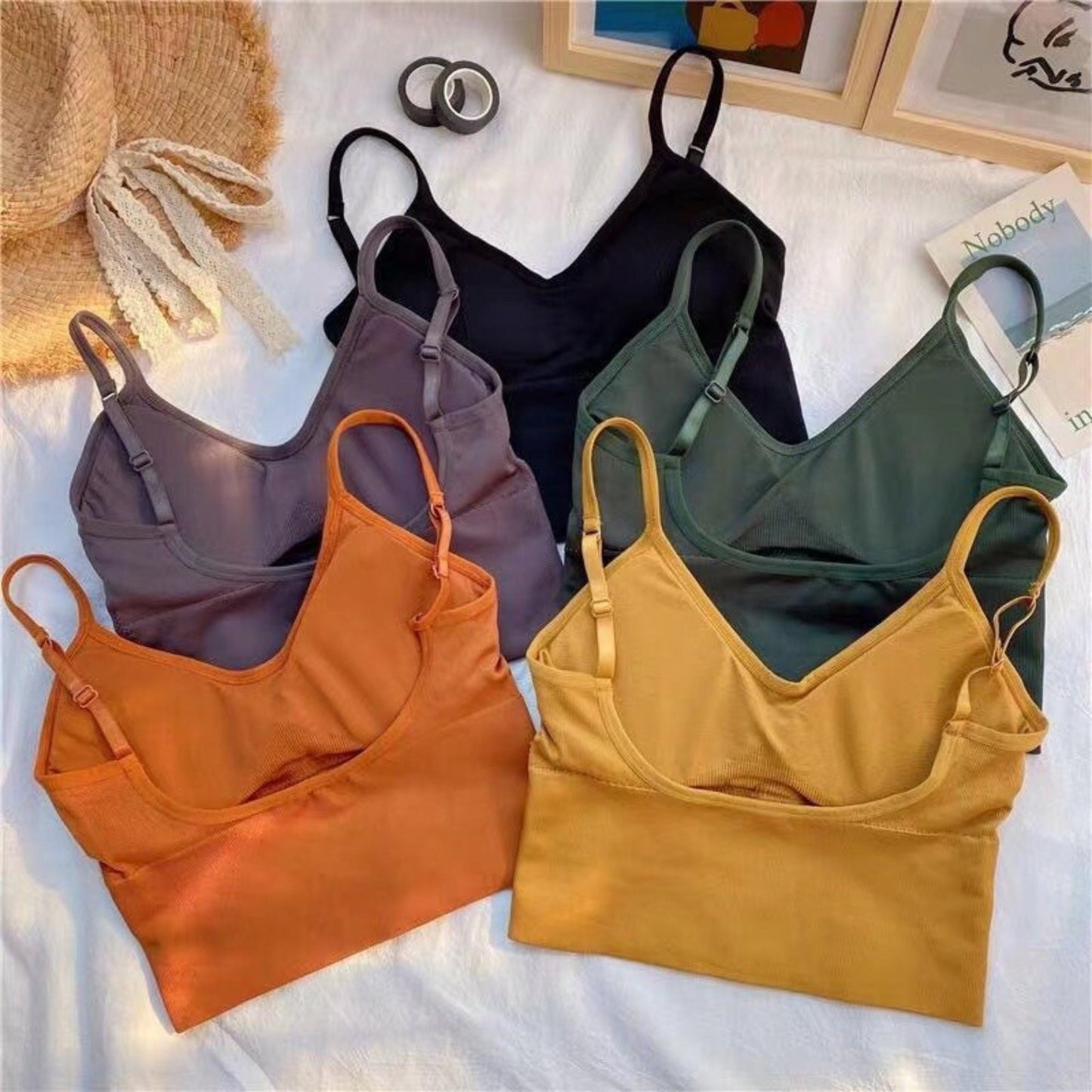 Summer Tops Spring Cotton Tank Top Casual Bralette
