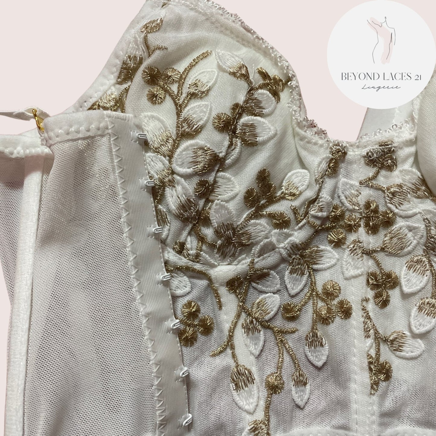 Wedding Corset Top Lingerie, See Through Elegant Embroidered Bralette